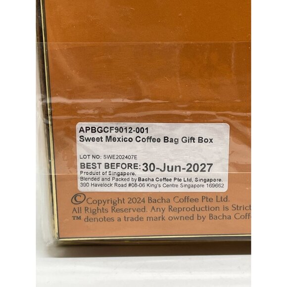 Bacha Sweet Mexico Coffee Box 12 Individually Wrapped Filter Bags 144g 2 Pack - Picture 7 of 7